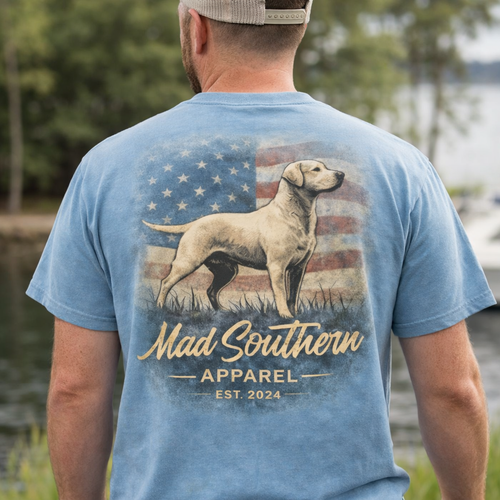 Mad Southern Retriever Pocket Tee
